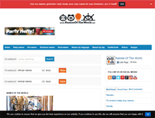 Tablet Screenshot of namesoftheworld.net